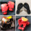 Guantoni da boxe, 2 paia, in pelle PU, per kickboxing e sparring. 4