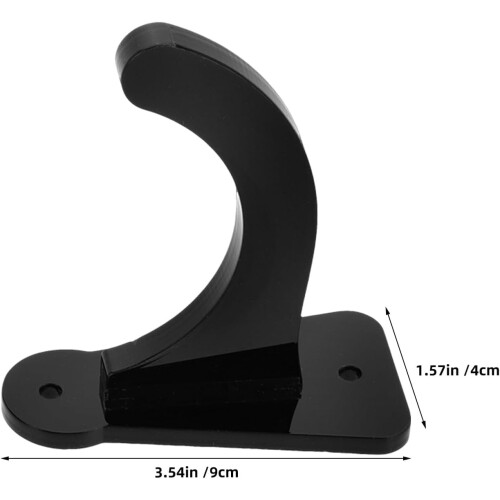 4Pcs Black Baseball Bat Wall Mount Holder Horizontal Storage Rack Organizer 1