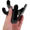 4Pcs Black Baseball Bat Wall Mount Holder Horizontal Storage Rack Organizer 4