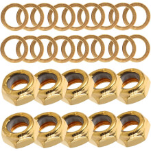 Ensemble de 32 écrous et rondelles de blocage pour trucks de skateboard, visserie métallique antidérapante.