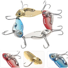 Juego de 4 señuelos artificiales compactos de hundimiento para pesca en agua dulce.