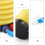 4 buc Pompă de picior pentru gonflabile, pompă cu pedală, material plastic, practică, ușor de utilizat 3