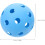 12pcs Mini Popper bolas 72mm azul oco plástico macio batendo beisebolas beisebolas práticas leves 2