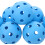 12pcs Mini Popper bolas 72mm azul oco plástico macio batendo beisebolas beisebolas práticas leves 3
