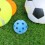 12pcs Mini Popper bolas 72mm azul oco plástico macio batendo beisebolas beisebolas práticas leves 7