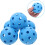 12Pcs Mini Popper Balls 72Mm Blue Hollow Plastic Soft Hitting Baseballs Lightweight Practice Baseballs 8