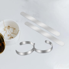 18 núcleos internos de acero inoxidable de 15 mm para pulseras de cuero, ideales para la fabricación de joyas DIY.