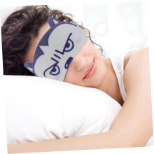 2 pezzi Maschera per dormire con cerotto, cinturino comodo, benda creativa per rilassarsi, paraocchi per dormire per la testa