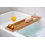 Bamboo Bath Caddy Tray Wooden Bathtub Rack Shelf 3
