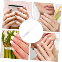 Set van 20 siliconen nagelpoederborstels, herbruikbare zachte siliconen applicatorstaafjes.