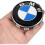 4 cache-moyeux de roue BMW 68 mm, emblème bleu et blanc 3