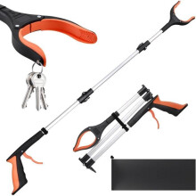 Pince de préhension pour adultes, outil de préhension de 109 cm avec pince magnétique et tête rotative, permettant d'atteindre des objets sa