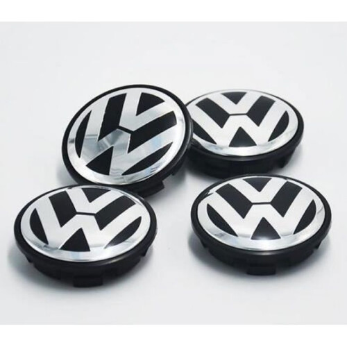 Καπάκια κέντρου τροχών - VW - 56mm - Υψηλής ποιότητας - Σήμα λογότυπου - 4 τεμάχια