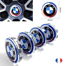 4 coprimozzi ruota da 68 mm con logo e emblema dell'edizione 50 anniversario BMW.