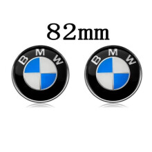 Blue White Premium Quality BMW Emblem Logo for Trunk and Hood 82mm and 82mm