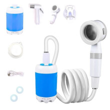 Doccia portatile - PRUMYA - 2 velocità - 4000 mAh - Tubo flessibile da 2 m - Compatta e resistente