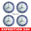 4x Mercedes Benz Midnight Blue 75mm έμβλημα καπακιού κεντρικού τροχού 3