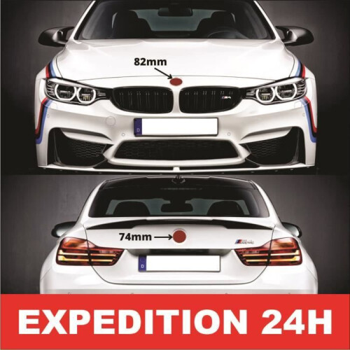 1 λογότυπο καπό BMW 82mm + 1 λογότυπο πορτμπαγκάζ διαμέτρου 74mm, κλασική εμφάνιση, ο 1