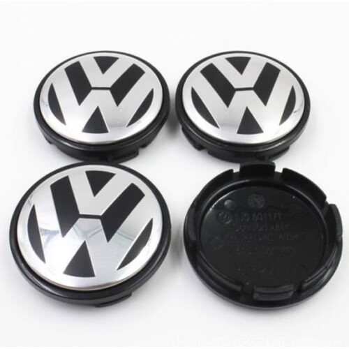 Καπάκια κέντρου τροχών - VW - 56mm - Υψηλής ποιότητας - Σήμα λογότυπου - 4 τεμάχια 2