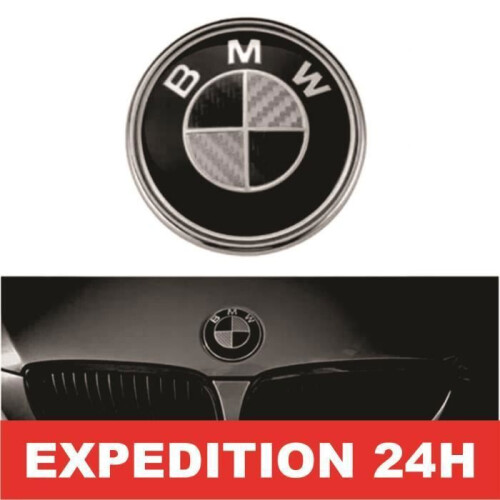 Έμβλημα - BMW - Κιτ 7 τεμαχίων - Καπό 82mm - Πορτμπαγκάζ 74mm - Τιμόνι 45mm - Κέντρα τροχών 1