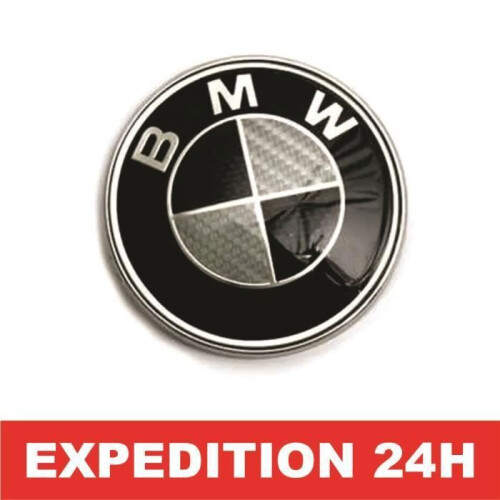 Έμβλημα - BMW - Κιτ 7 τεμαχίων - Καπό 82mm - Πορτμπαγκάζ 74mm - Τιμόνι 45mm - Κέντρα τροχών 2