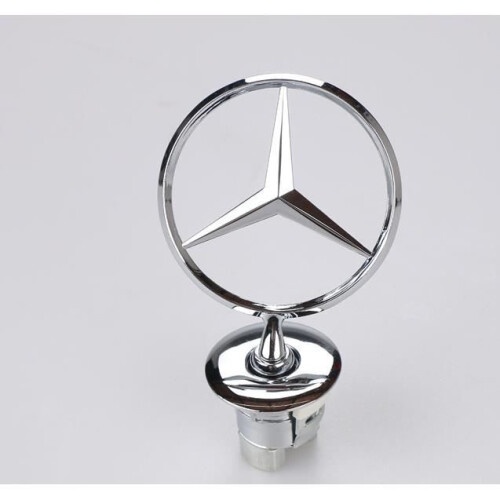 Σήμα μάρκας αυτοκινήτου Mercedes-Benz W210 W220, λογότυπο επικεφαλής αυτοκινήτου, στάσι 2