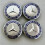 4 τάσια τροχών Mercedes 75 χιλ. σε χρώμιο και μπλε χρώμα – σετ 4 αυθεντικών αδιάβροχ 5