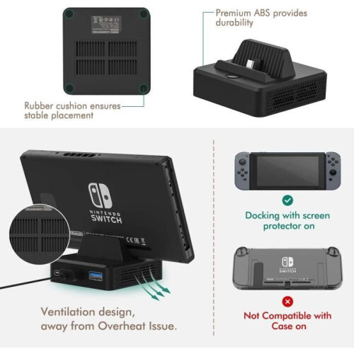 Docking Station - Nintendo Switch - HDMI - Type-C - Simultaneous Charging 1