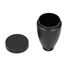 Aluminiumlegering koffiemolen met herbruikbaar bonenreservoir en accessoires, koffiemolen voor eenmalig gebruik met blaasbalg en siliconen blaasbalg
