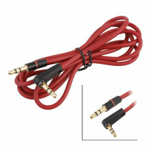 2 Pack Replacement 3.5mm AUX Cable for Beats Solo/Solo2/Solo3/Studio/Mixr Headphones, L-Shaped Jack, Durable Copper Stereo Audio Cord