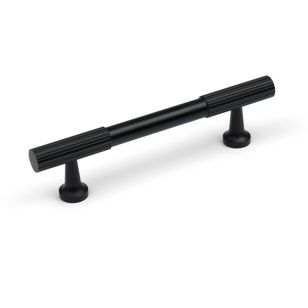 Matt Black Reeded Detail T-Bar Handles & Coordinating Knobs - Image 3