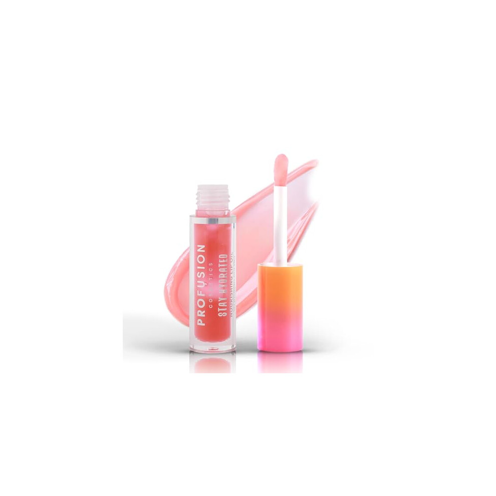 Profusion Cosmetics It's A Vibe Stay Hydrating Nourishing Lip Oil, Festival-Ready Vegan Lip Care For Luscious Lips, Easy-Glide Formula, Limited