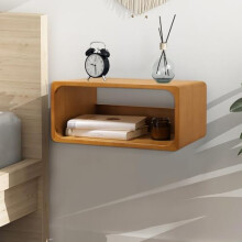 WDSHIYI Floating Nightstand, Wall Mounted Bedside Shelf, Handmade Bedroom Furniture,Pine Wood Floating Bedside Table, Minimalist and Unique Style
