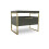 Vant Wooden Night Stand - Classic Grey Gold 1