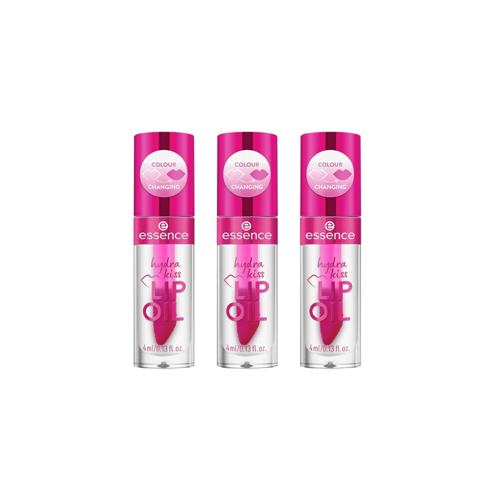 Essence Hydra Kiss Lip Oil, Lip Gloss, 06, Transparent, Moisturising, Nourishing, With Oils, Shiny, Paraben-Free, Microplastic-Free,