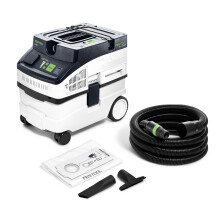 Festool CT 15 Mobile dust extractor 15 l container volume extracts dust, dirt and water for cleaning construction sites, workshops and offices