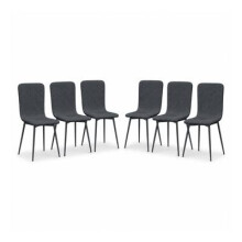 (Forest Green, Set of 6) OSLO Weave Fabric Dining Chairs w/ Padded Retro Metal Legs