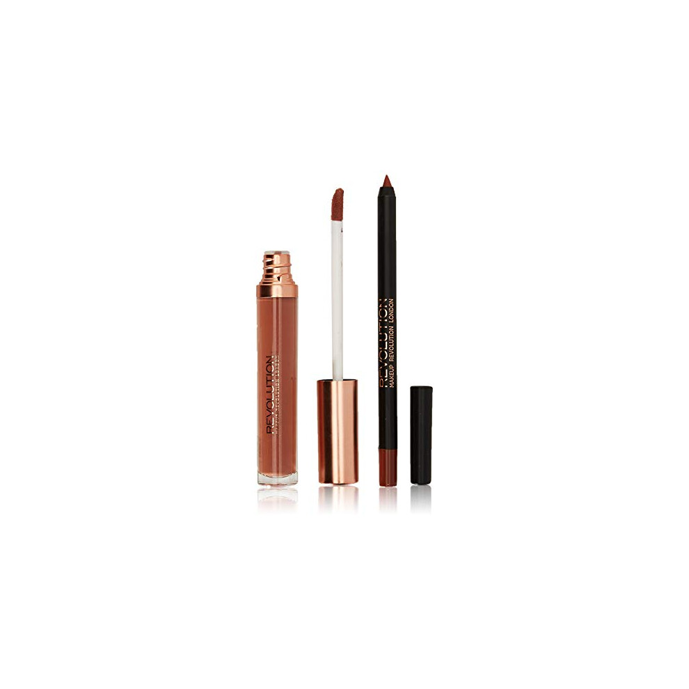 Makeup Revolution Retro Luxe Matte Lip Kit Noble Pack Of 2