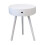 ASPECT Anika Round Bedside/End/Lamp Table With One Drawer,White 1