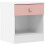 Seconique Seconique Denver 1 Drawer Bedside in White/Pink Gloss 1