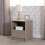 Seconique Seconique Paris 1 Drawer Bedside in Smoked Ash Effect 1