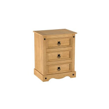 Birlea Corona Large 3 Drawer Bedside
