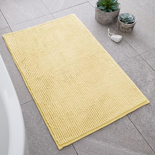 Catherine Lansfield Catherine Lansfield Bobble 50x80cm Bath Mat Yellow