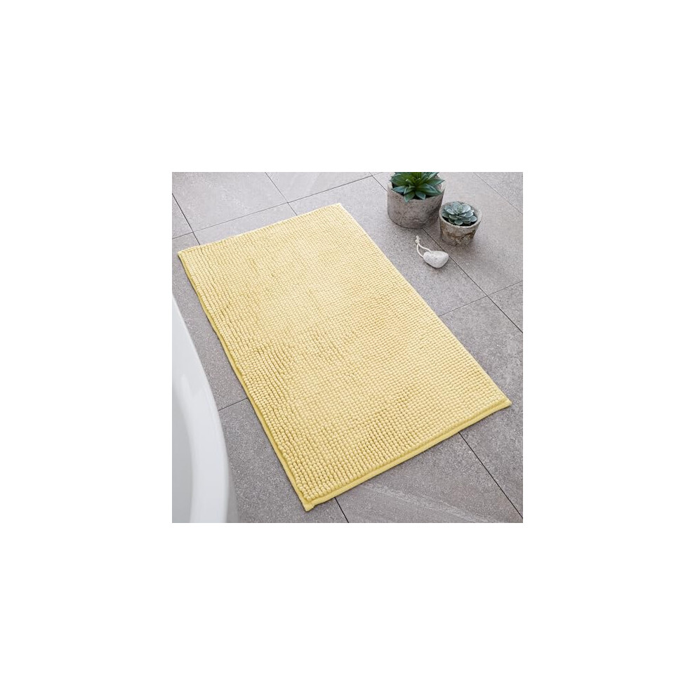 Catherine Lansfield Bobble 50X80cm Bath Mat Yellow