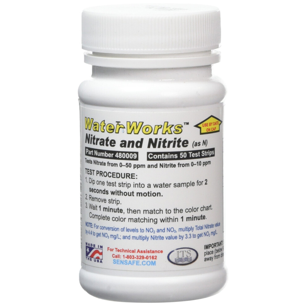 Waterworks 480009 Nitrates And Nitrites Water Test Strips Kit (50 Test Strips)