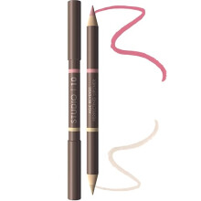 Dual Ended Lip Liner & Highlighter â“ Universal Shade Plumping Lip Pencil with Hydrating Vitamins for Mature Dry Lips