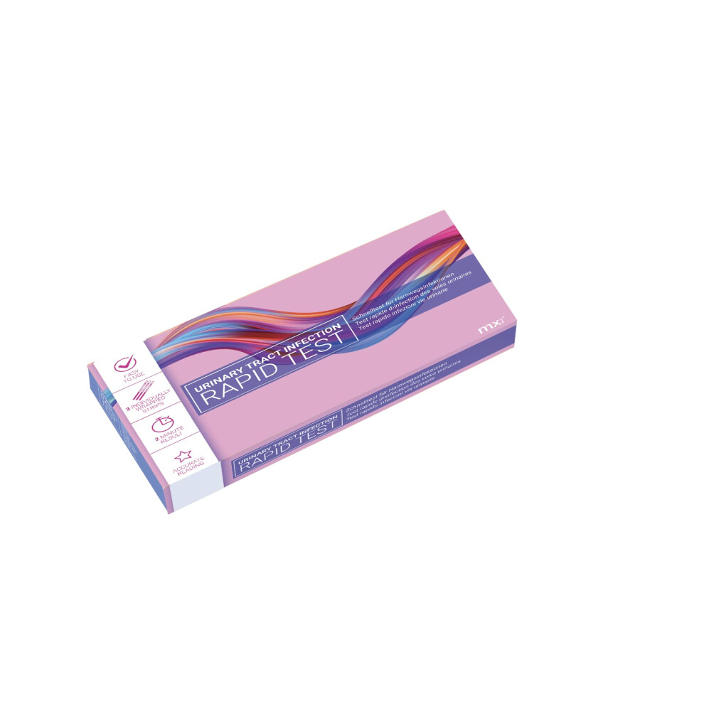 Mx Health White Urinary Tract Infection Rapid Test - 3 Tests,