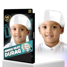 Junior Silky Durag for Kids - White - 7727