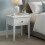 GROF GROFurniture 1 Drawer Painted Sofa Table, Painted Bedside for Bedroom, White End-table Table Ready Assembled 1