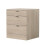 Nera Bedside Table with 3 Drawers Nightstand Bedroom Cabinet Storage Solution (Black) 1